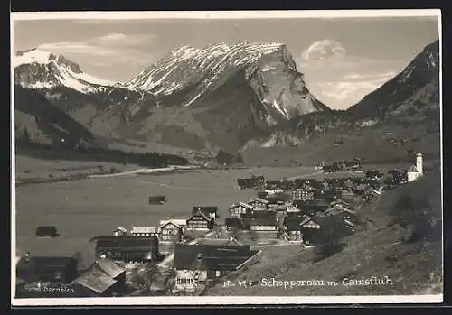 AK Schoppernau, Teilansicht mit Canisfluh