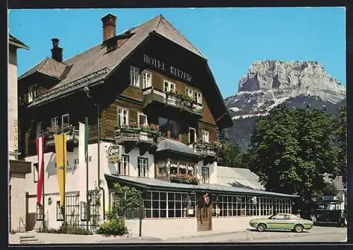AK Alt-Aussee /Salzkammergut, Hotel-Restaurant Kitzer, mit Gipfel