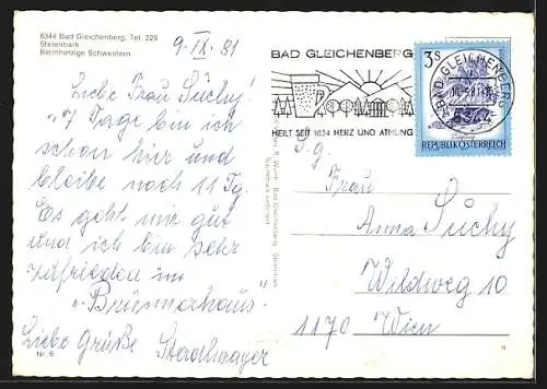 AK Bad Gleichenberg /Steiermark, Pension Brunnerhaus der Barmherzigen Schwestern