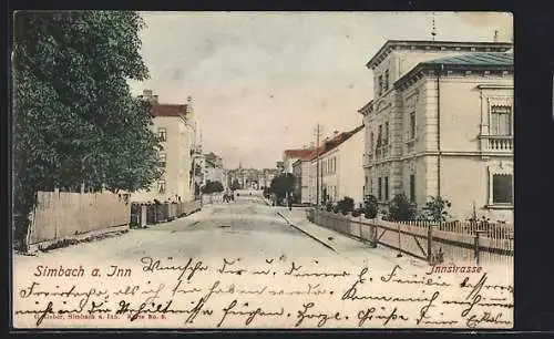 AK Simbach a. Inn, Partie in der Innstrasse