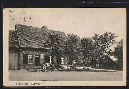 AK Cananohe, Försterei mit Garten