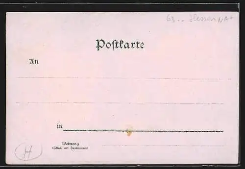 AK Offenbach /Main, Domstrasse bei Dämmerung