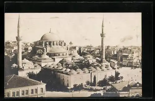 AK Constantinople, Vue panoramique de la mosquée Bayazed