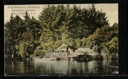 AK New Plymouth, Recreation Grounds, Boat House and Tea Rooms