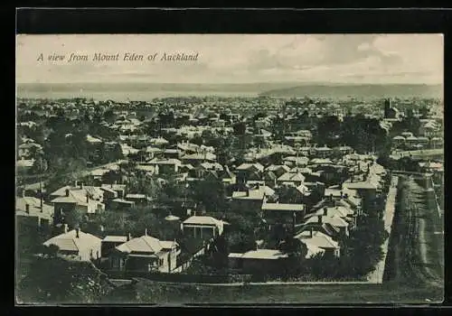 AK Auckland, A view from Mount Eden