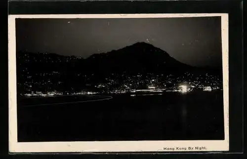 AK Hongkong, View of the coastline by night