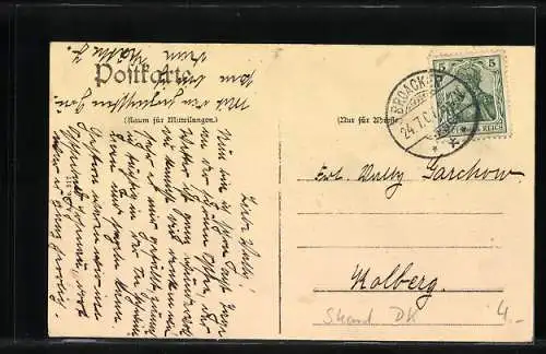 AK Sonderburg, Blick auf das Schloss