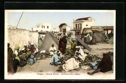 AK Tanger, Grand Socco, Cordonniers arabes