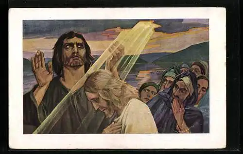 AK Die Taufe Jesu