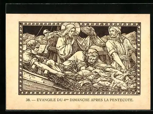 Künstler-AK Szenen aus der Bibel 38., Evangile du 4me Dimanche apres la Pentecote