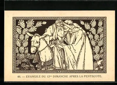Künstler-AK Szenen aus der Bibel 46., Evangile du 12me Dimanche apres la Pentecote