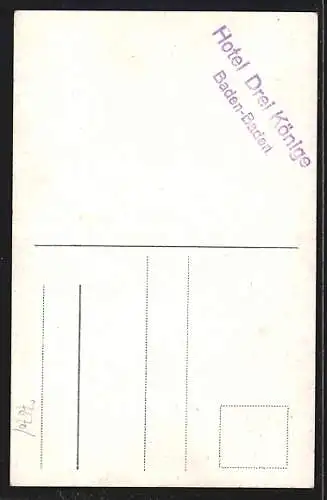 AK Baden-Baden, Hotel Drei Könige