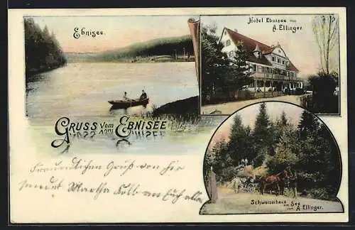 AK Ebnisee, Hotel Ebnisee, Schweizerhaus am See