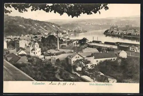 AK Vallendar, Blick Rheinaufwärts