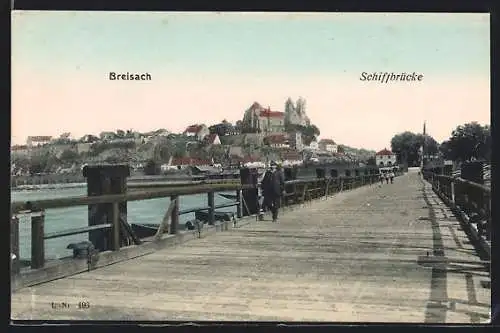 AK Breisach, Partie auf der Schiffbrücke