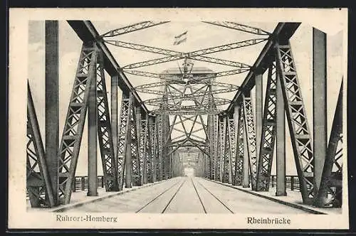 AK Ruhrort-Homberg, Rheinbrücke