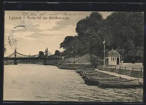 AK Lübeck, Partie bei der Mühlenbrücke