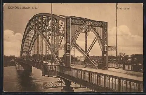 AK Schönebeck a.E., An der Elbbrücke