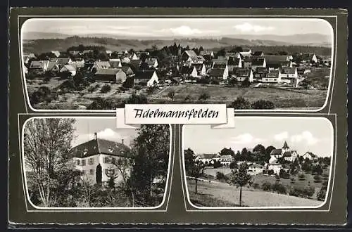 AK Adelmannsfelden, Teilansicht, Kirche, Gebäudeansicht