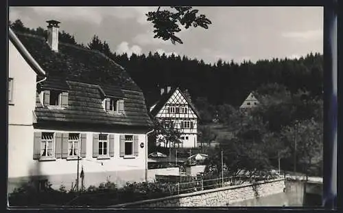 AK Rötenbach /Untergröningen, Gasthaus Zum grünen Wald Paul Schneider