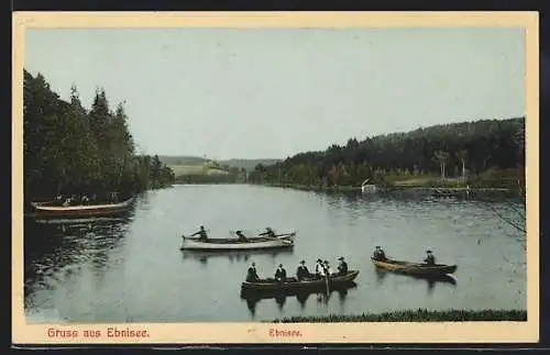 AK Ebnisee, Ruderboote auf dem See