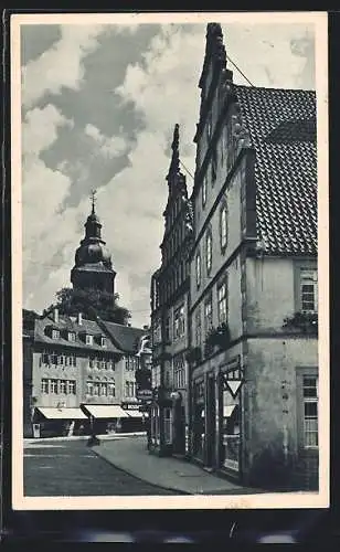 AK Bad Salzuflen, Strassenpartie in der Altstadt