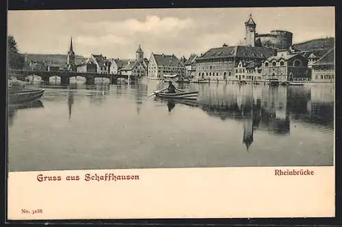 AK Schaffhausen, Rheinbrücke