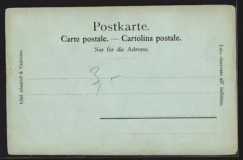 Mondschein-AK Flüelen, Uferpartie mit Kirche