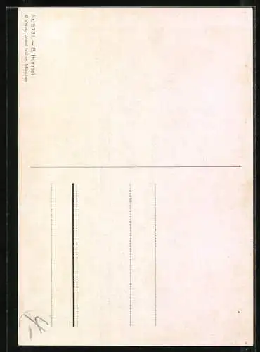 Künstler-AK Hummel: kleiner Dirigent