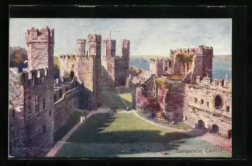 Künstler-AK Charles F. Flower: Carnavon Castle