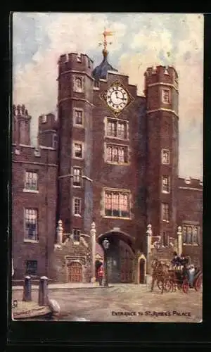Künstler-AK Charles F. Flower: London, Entrance to Saint James's palace