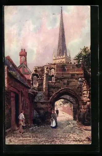 Künstler-AK Charles F. Flower: Leicester, Prince Rupert`s Gate