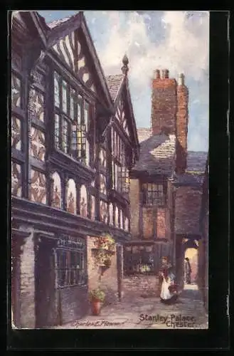 Künstler-AK Charles F. Flower: Chester, Stanley Palace