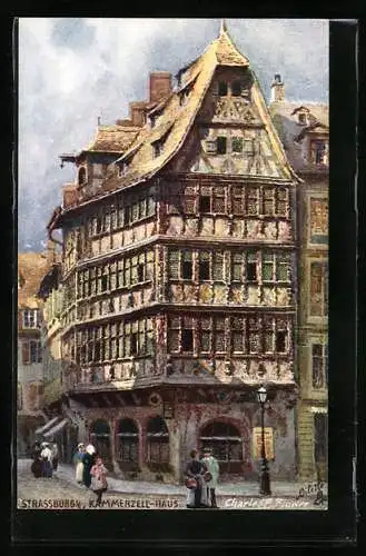 Künstler-AK Charles F. Flower: Strassburg, Kammerzell-Haus
