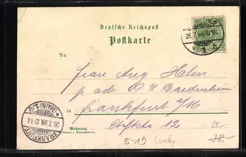 Lithographie Koblenz, Loreley bei Nacht, Dampfer, Lahneck, Blücherdenkmal, Stolzenfels um 1900