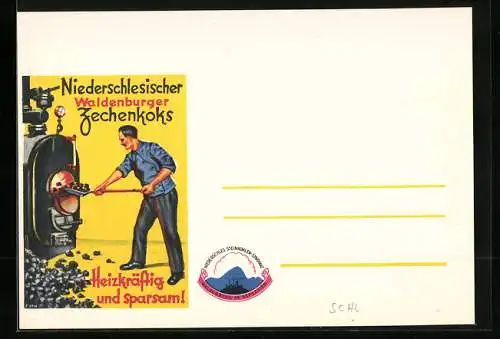 AK Waldenburg, Niederschlesischer Zechenkoks, Heizkräftig und sparsam!