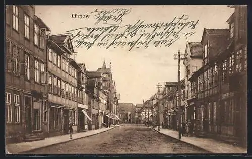 AK Lüchow / Dannenberg, Strassenpartie im Ort