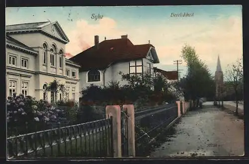 AK Syke, Herrlichkeit, Strassenpartie mit Villen