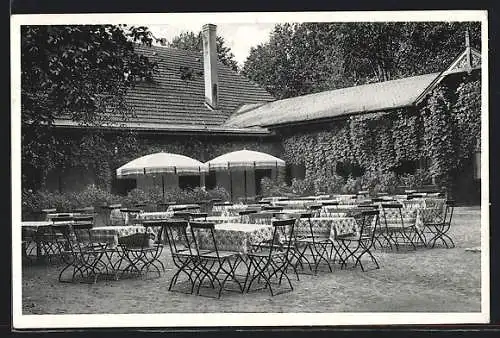 AK Syke, Gasthof Schützenhaus mit Garten