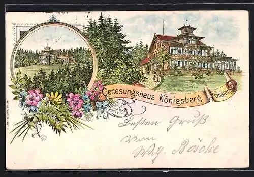 Lithographie Goslar, Am Genesungshaus Königsberg