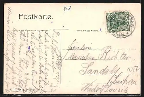 AK Egeln, Textilwarenhandlung Johannes Meyer am Breiteweg