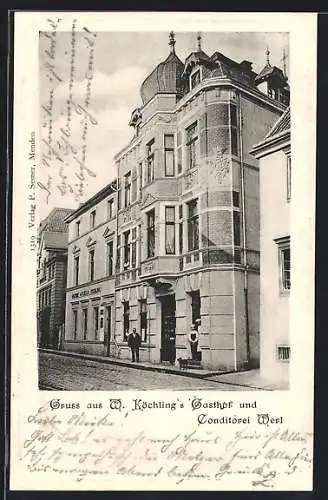 AK Werl, Gasthof und Conditorei W. Köchling