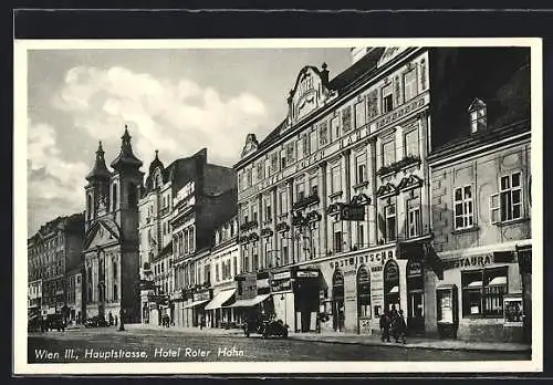 AK Wien, Hotel Roter Hahn, Hauptstrasse