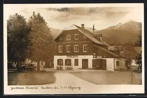AK St. Wolfgang /Salzkammergut, Radau, Das Gasthaus Neuwirt