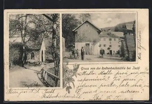 AK Ischl, Redtenbachmühle v. J. & E. Ganselmayer