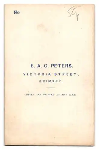 Fotografie E. A. G. Peters, Grimsby, Victoria Street, Junge Dame im Portrait