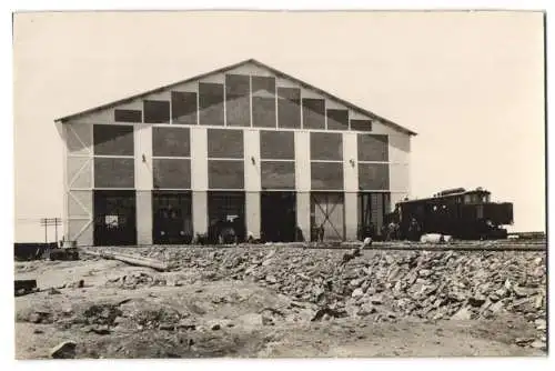 20 Fotografien unbekannter Fotograf, Ansicht Namibia, Elisabethbucht, Diamantenmine, Bergwerk, Bergbau, Bergleute