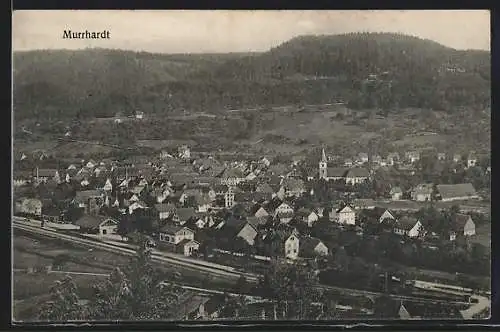 AK Murrhardt, Teilansicht mit Kirche