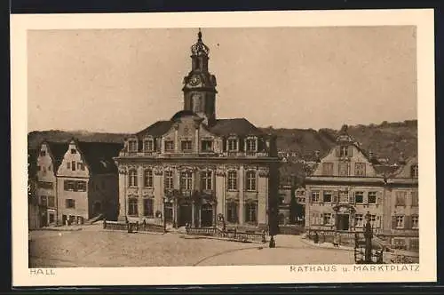 AK Schwäbisch Hall, Rathaus am Marktplatz
