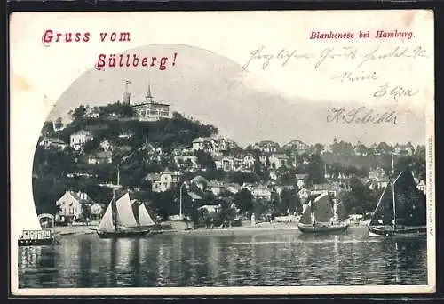 AK Blankenese bei Hamburg, Süllberg mit Hotel